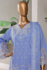 Bin Saeed Stitched 3 Piece Plain Lawn Vol-01 Collection'2025-LF-2272-Ferozi